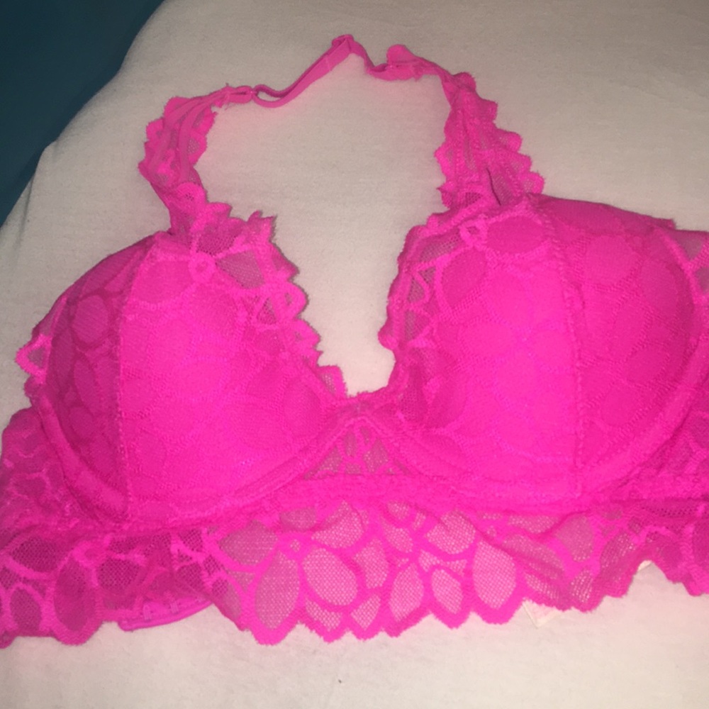 PINK hot pink bra